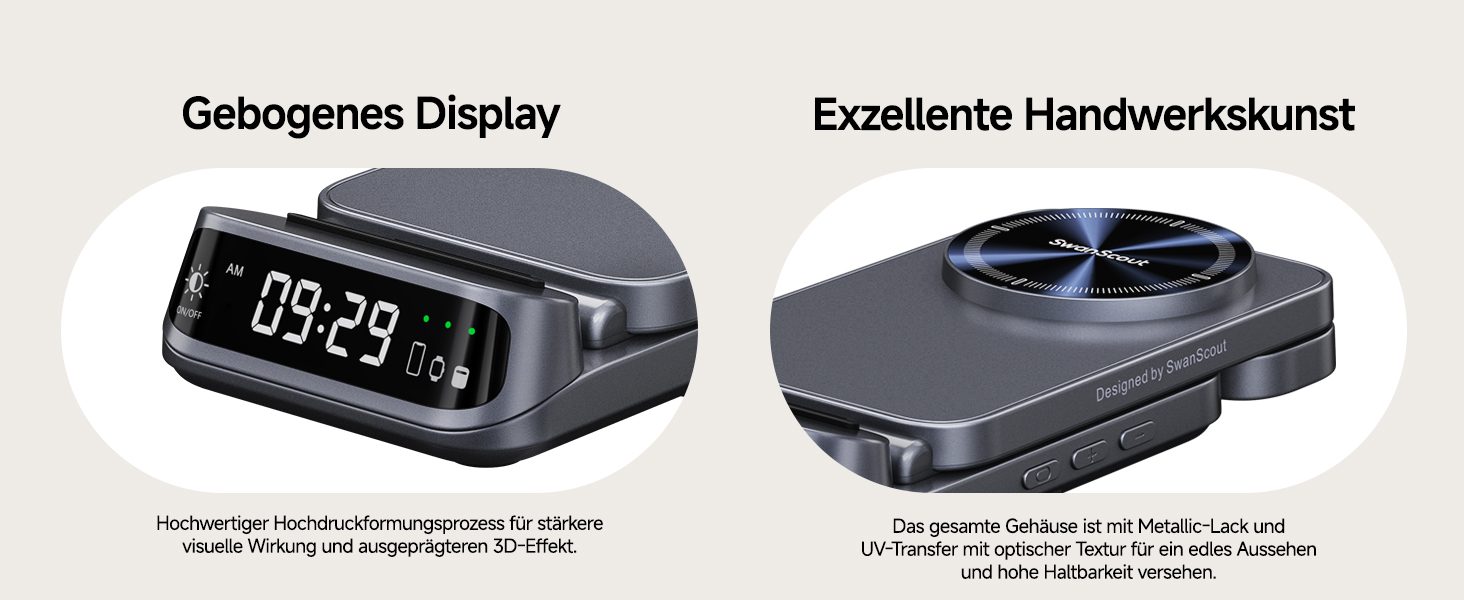 Зарядна станція SwanScout магнітна 3-в-1 для Samsung Galaxy S25 Ultra/S24/Z Flip 7/Z Fold 7, годинник Samsung Watch 8 Classic/8/Ultra/7, навушники Galaxy Buds 3, SwanScout 708SM