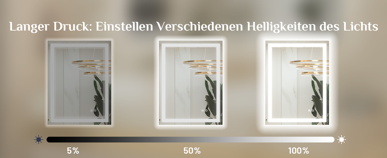 Дзеркало для ванної кімнати Keonjinn з підсвічуванням, чорний металевий каркас 60x80 см, антизапітніння, LED, сенсорне управління, 3 кольори світла, регулювання яскравості, функція пам'яті, настінне дзеркало