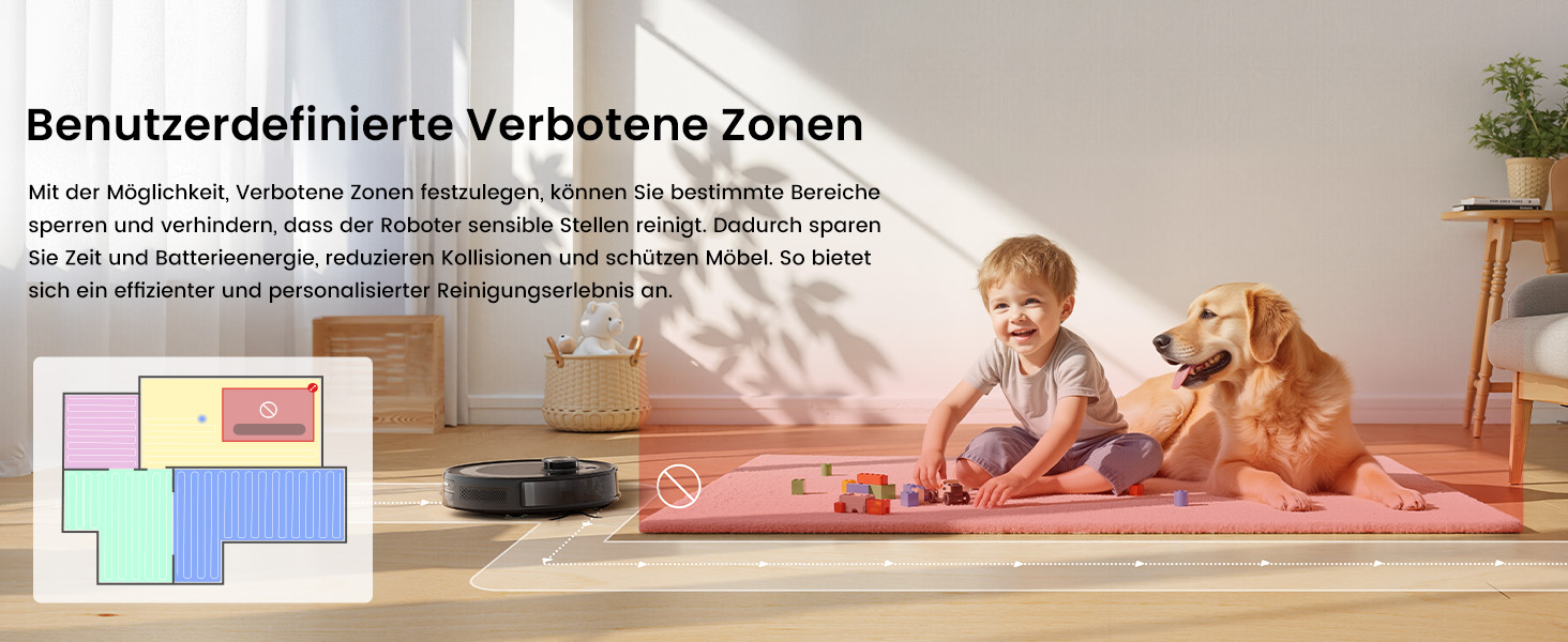 Робот-пилосос LEFANT M1 Pro: з картографією, функцією миття, 5500Pa, для тварин, керування через додаток/Alexa, білий/чорний