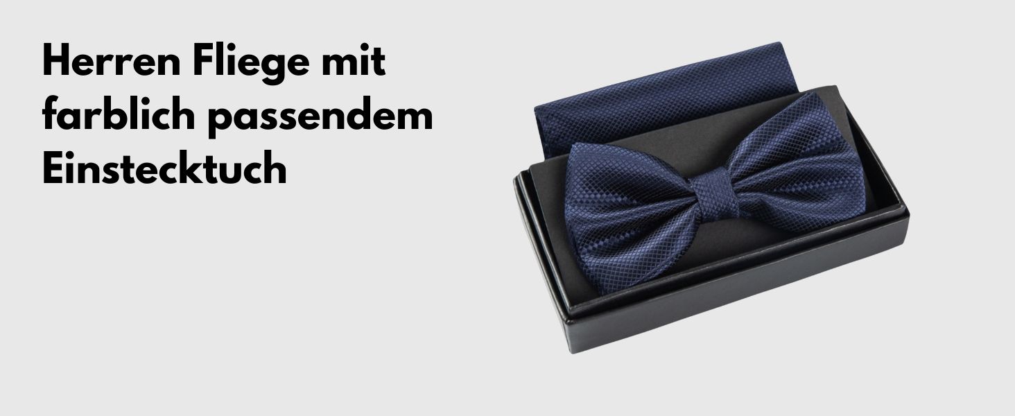 Массі Моріно: Комплект краватка-метелик та кишеньковий хустинка для чоловіків - Весільний костюмний аксесуар, регульована метелик, темно-синій