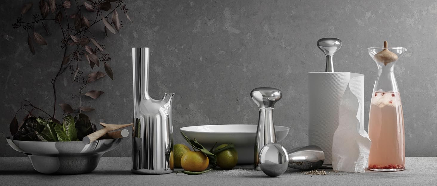 Georg Jensen Bernadotte Sugar Bowl Incl. Spoon, Stainless Steel