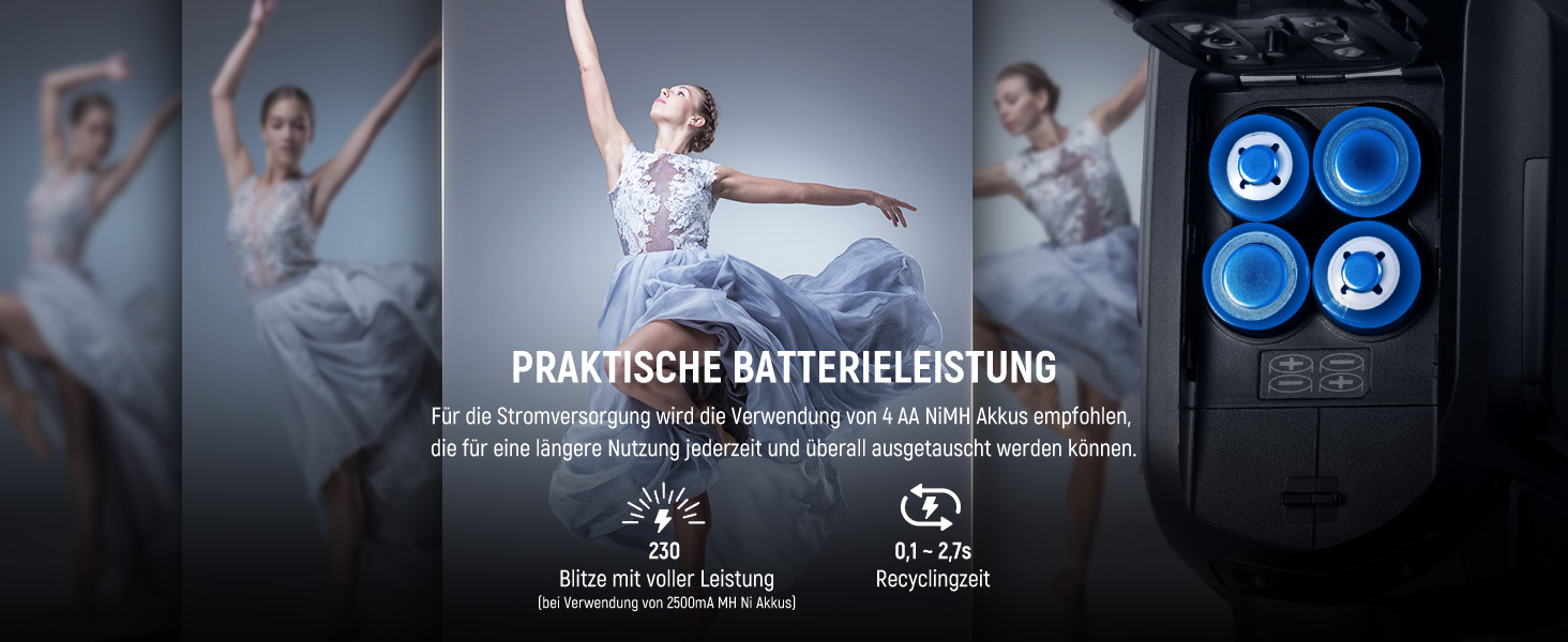 NEEWER NW700-S: Світловий спалах (Blitz) TTL для Sony DSLR, 1/8000s, 1/1-1/256, TCM, 230W, швидка перезарядка