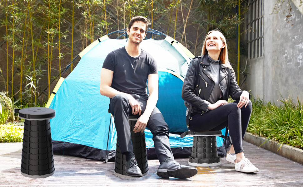 Складаний туристичний стілець-табурет, сірий. Максимальне навантаження 200 кг. Ідеально для кемпінгу, риболовлі, пікніків та подорожей. З сумкою для перенесення.