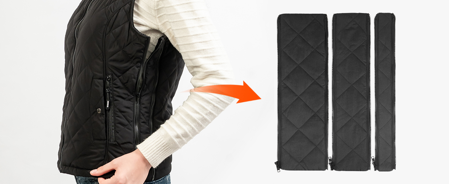 Електрична жилетка ARRIS з підігрівом, універсального розміру, блакитна - для туризму, кемпінгу, гольфу