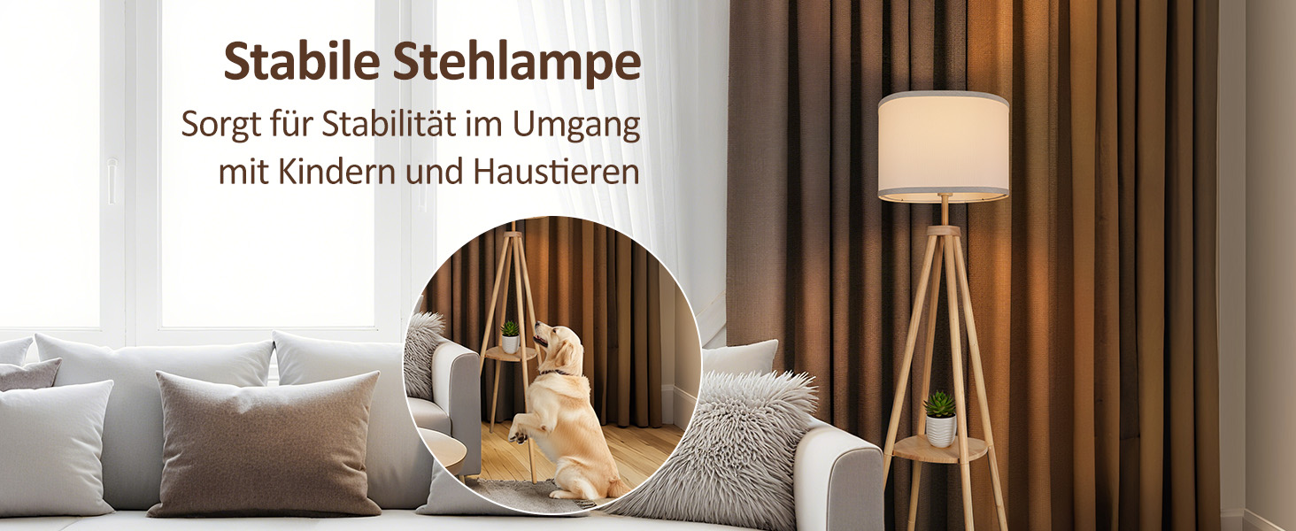 Стійка лампа для вітальні з полицею, диммування 2700K-6500K, дерев'яний каркас, з полицею та пультом дистанційного керування. Стійка світло для вітальні, спальні, офісу, дерево