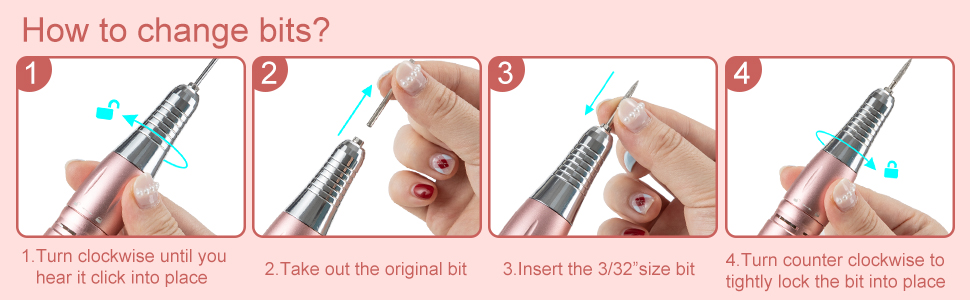 Професійний набір для манікюру та педикюру Madenia Nagelfräser Professional з акумулятором, 35000 об/хв, 11 насадок, JF-801