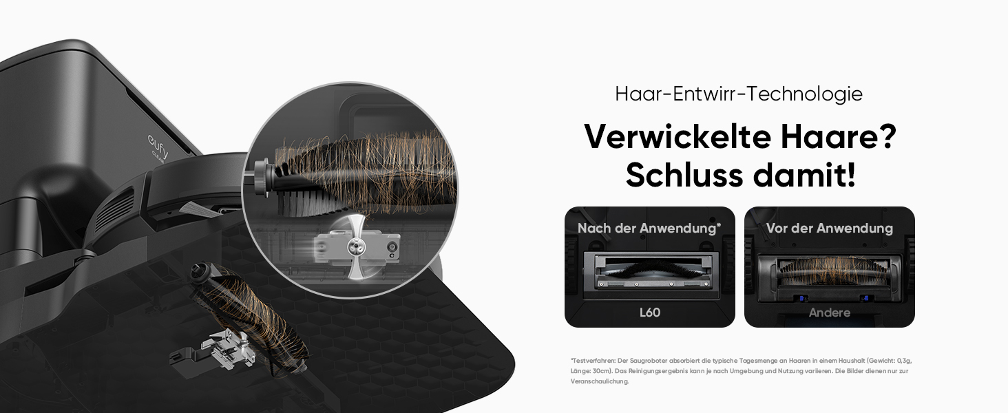 Робот-пилосос eufy L60 Hybrid SES з функцією миття, потужність 5000Pa, лазерна навігація iPath, для ретельного прибирання, ідеальний для волосся та твердих підлог (відновлений)