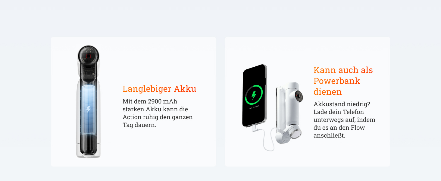 Insta360 Flow - Gimbal для смартфона з автотрекінгом, 3-осьова стабілізація, вбудований селфі-стік та штатив, білий