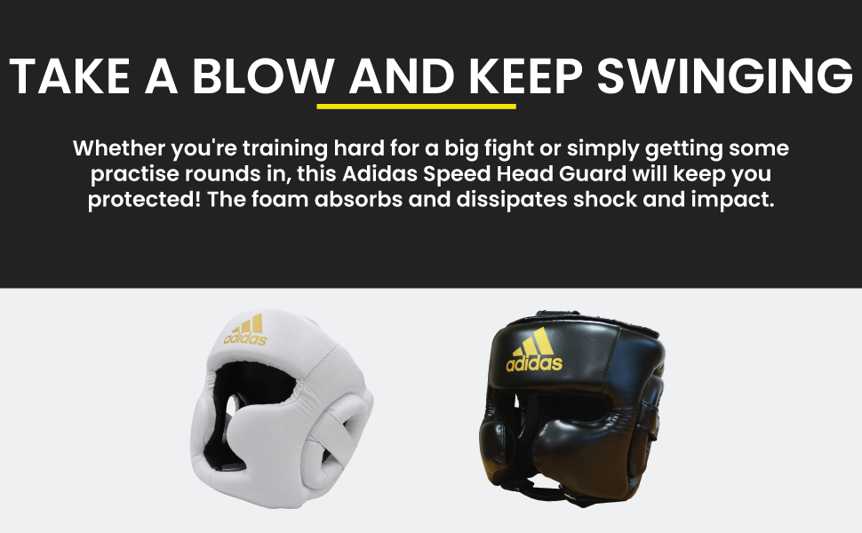 Захист голови для боксу Adidas Speed Sparring, чорний, XLarge