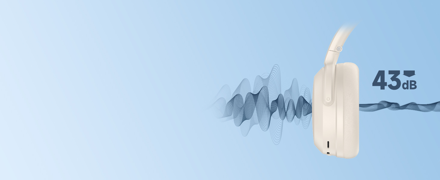 Edifier WH700NB Pro: Бездротові навушники з активним шумозаглушенням (-43dB), Hi-Res Audio, Bluetooth V5.4, AI-дзвінки, швидка зарядка, складні - Чорний