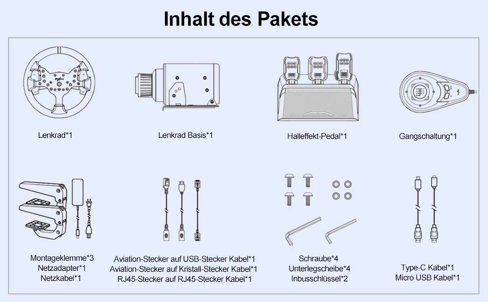 PXN V99 Формульний кермо для гонок на ПК, Xbox One, Xbox Series X/S, PS4 з Force Feedback 3.2 Nm, педалі з перемиканням передач та Hall-ефектом