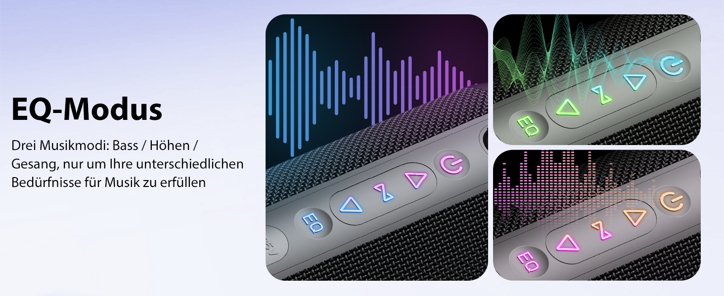 Портативна Bluetooth колонка з підсвічуванням, 30W, водонепроникна IPX7, подвійний бас, акумулятор 3000mAh, RGB, TWS, AUX, TF картка, для відпочинку на природі, вечірок та подорожей