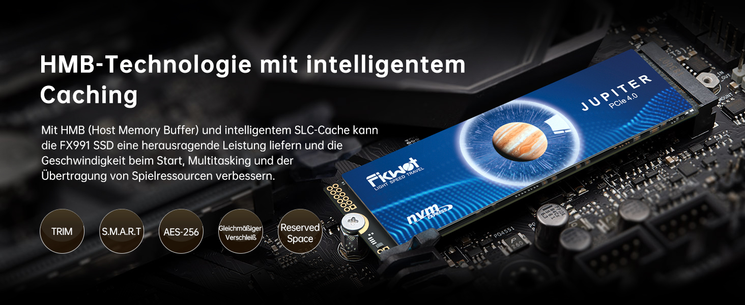 SSD FX991 1TB NVMe PCIe Gen4 – внутрішній SSD для PS5 та ноутбуків