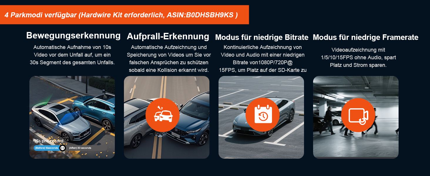 Відеореєстратор COOLCRAZY Dashcam Auto: 4K UHD, Dual камера, GPS, WiFi, 64GB SD-карта, IPS 3