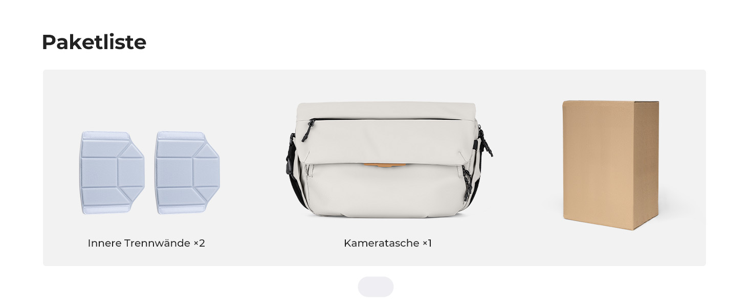 Фотосумка K&F Concept на 15 л, водовідштовхуюча сумка для фотоапарата та аксесуарів, біла