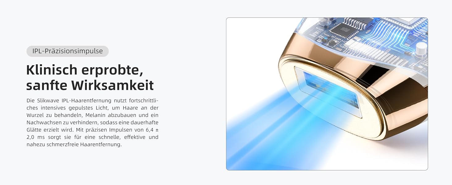 Пристрій для епіляції IPL з охолодженням 6°C, безболісна епіляція для тіла та обличчя, 999,900 імпульсів, 9 рівнів потужності, білий