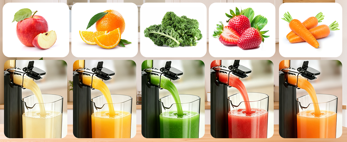 Шнекова соковижималка WIE 135мм Slow Juicer для цілих овочів та фруктів, ємність 2.6л