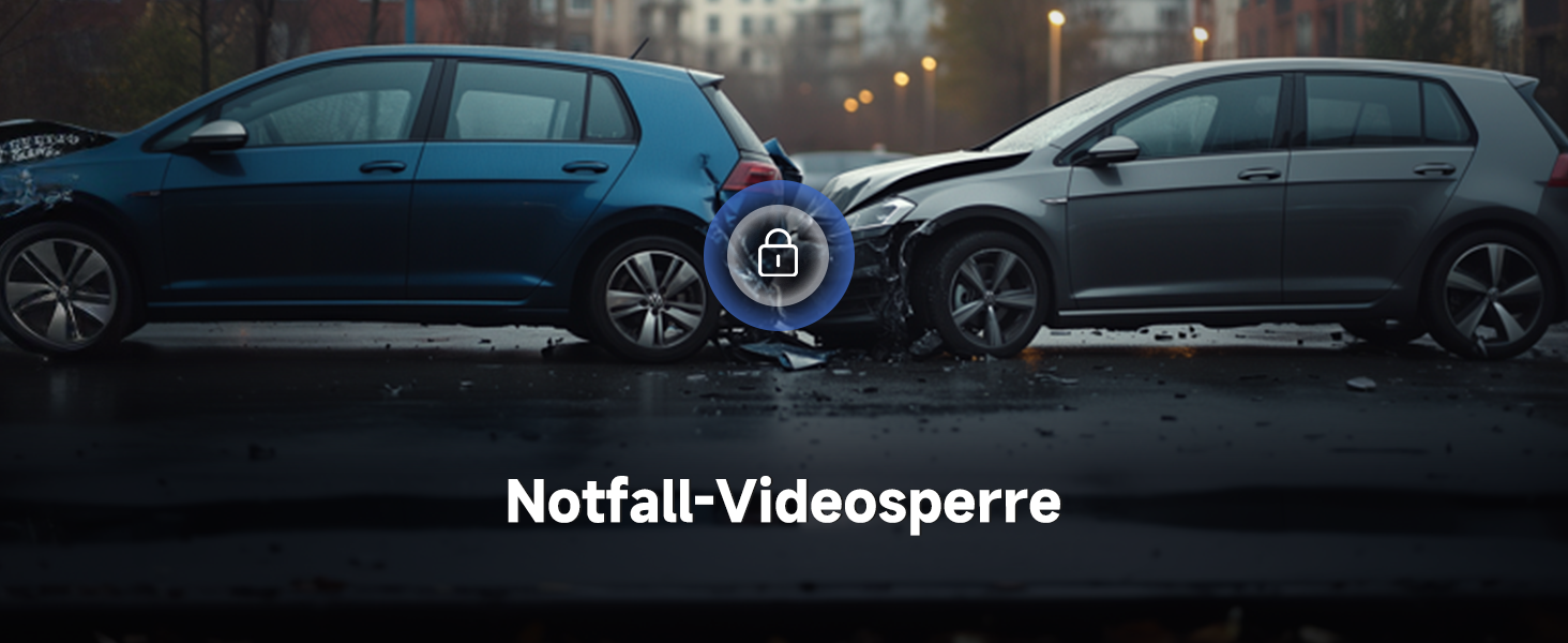 Автомобільний відеореєстратор Dashcam Dual 2.5K + 1080P з WiFi, 32GB SD-картою, ширококутним об'єктивом 170°, нічним баченням та датчиком удару G-сенсором, чорний