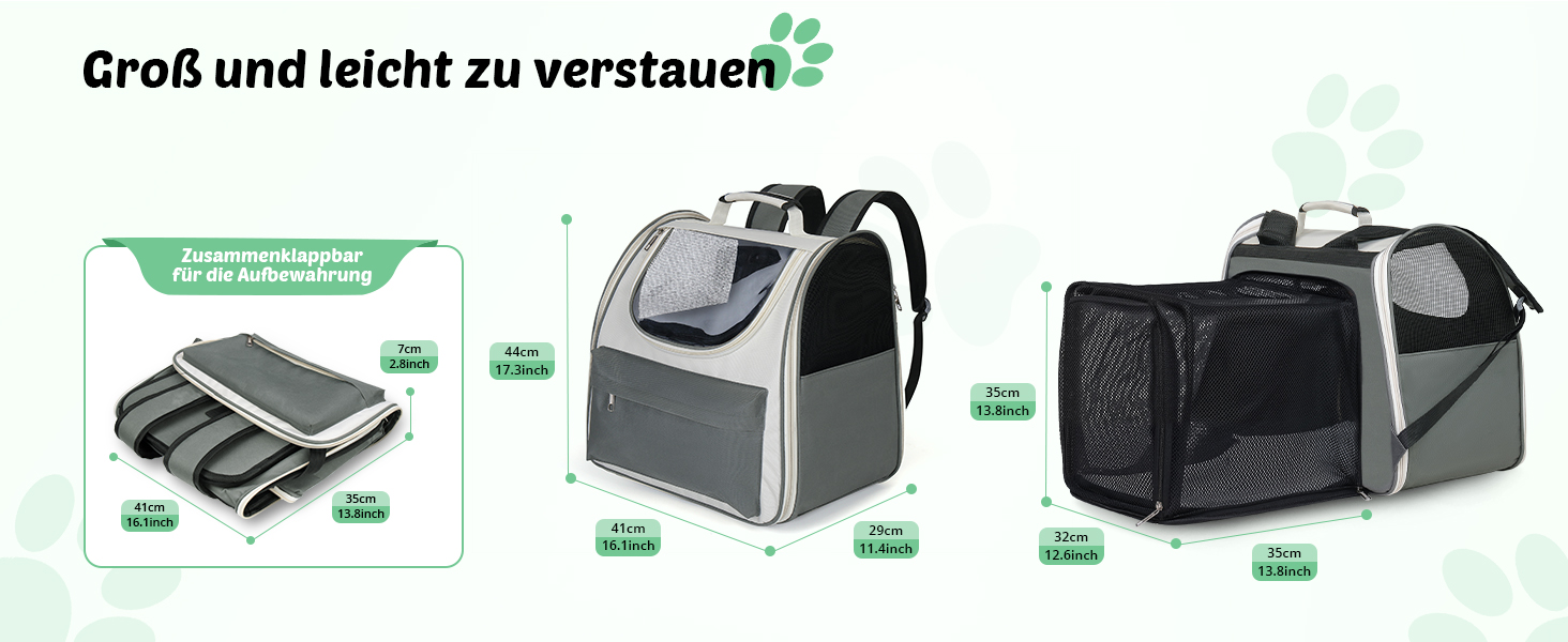 Розширюваний рюкзак для кота та собаки, переноска для тварин, рюкзак для великих котів та маленьких собак до 8 кг, переноска-рюкзак для транспортування/поїздок/кемпінгу