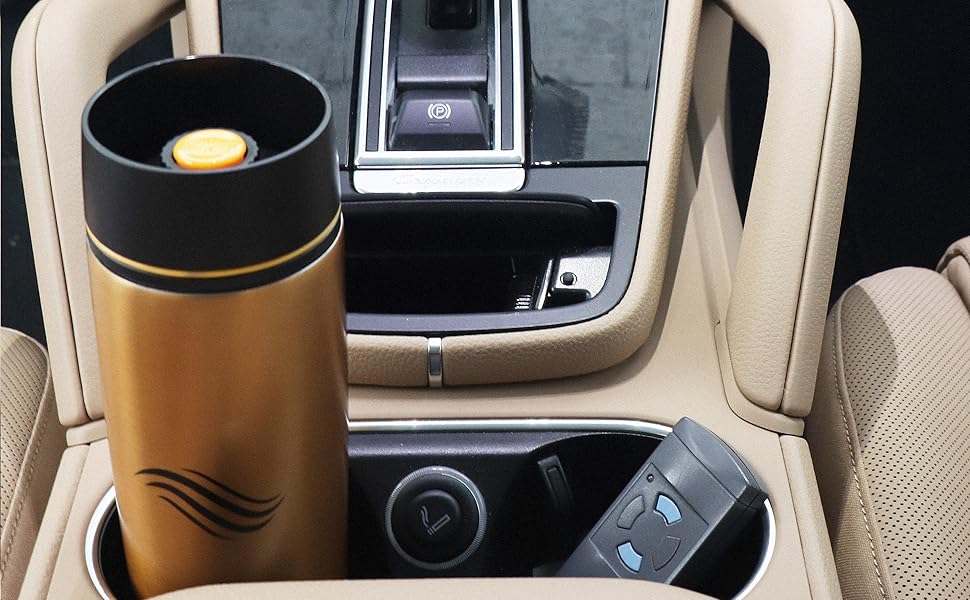 Термокружка Tavialo 460 мл, пудрово-рожевий колір, нержавіюча сталь, ізольована, для напоїв