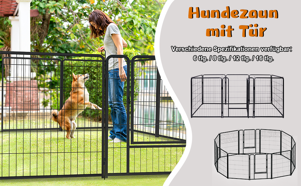 Забіг для цуценят Froadp 6-TLG, вольєр для собак, огорожа для цуценят 65x80 см, 6 елементів