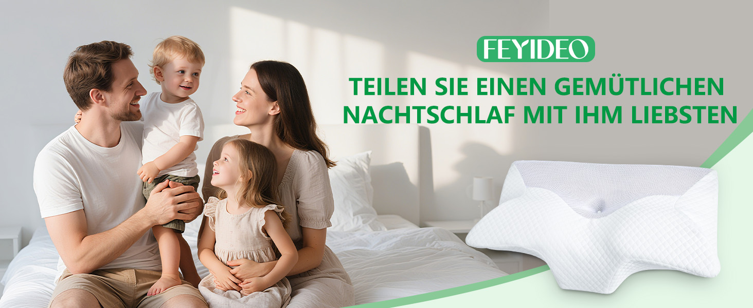 Подушка для шиї та плечей 2 в 1 з ефектом пам'яті Memory Foam, біла (70x40x8.5/14 см)