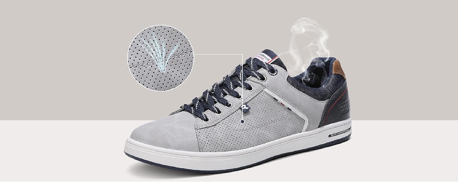 ARRIGO BELLO Кросівки чоловічі білі/срібні, спортивні, для ходьби та бігу, розміри 41-46, EU 42