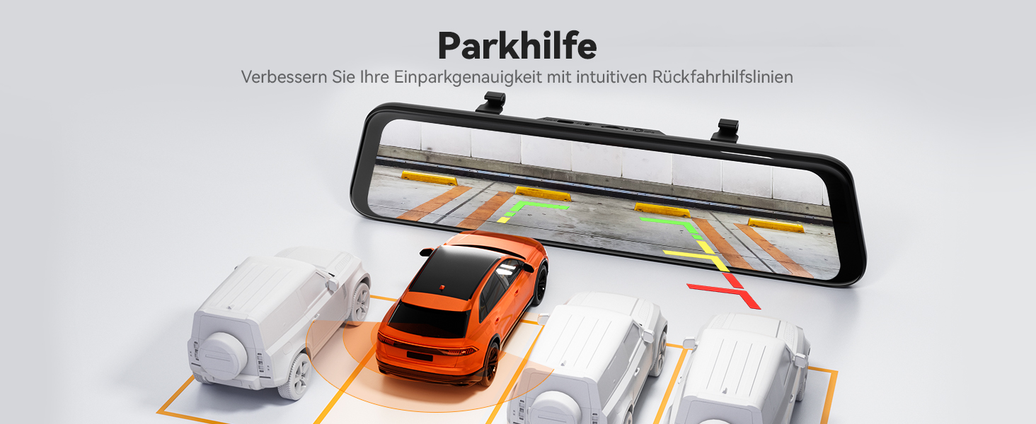 WOLFBOX G850 PRO: Дзеркало-відеореєстратор 4K з ADAS, BSD, WiFi, GPS, G-сенсором та камерою заднього виду