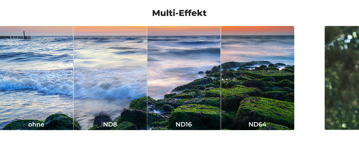 Фільтр ND K&F Concept K-Serie 52mm, змінний (ND2-400, 1-9 ступенів затемнення) з кришкою об'єктива