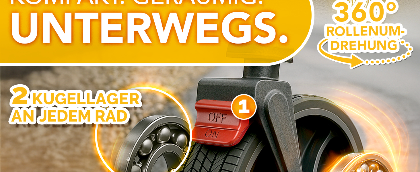 TRESKO® Вагончик-візок складний з дахом, кишеньою-холодильником та бічними шторками | Ручний візок, вантажопідйомність до 150 кг | Візок для перевезення з повного гумового покриття та гальмами (передні та задні) та 3-точкова система ременів безпеки (зелений)