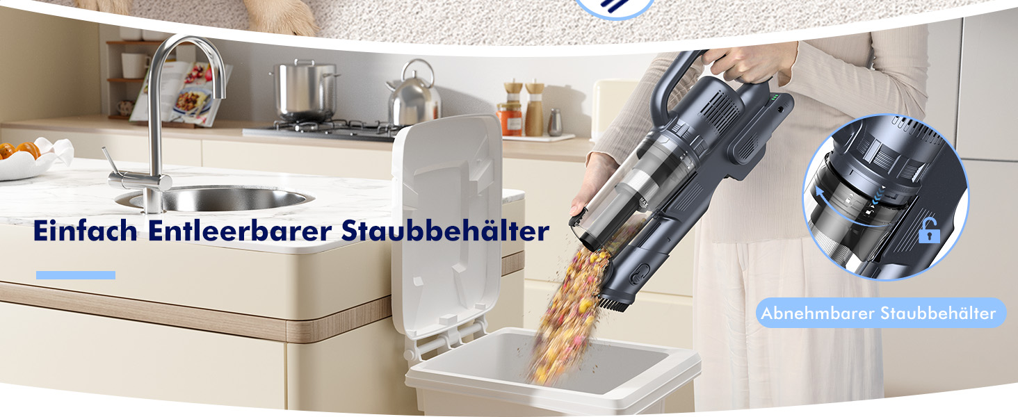 Бездротовий пилосос MIUZZY 6-в-1, 30kPa, 50 хв роботи, легкий, чорний