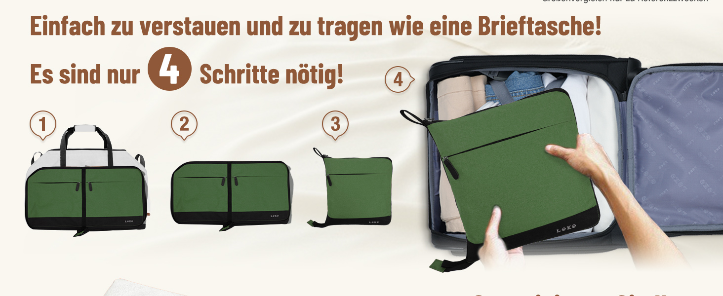 Спортивна сумка Lekesky 80L для подорожей та спортзалу, 45x36x20 см, водонепроникна, з відділенням для взуття (бежево-зелена)