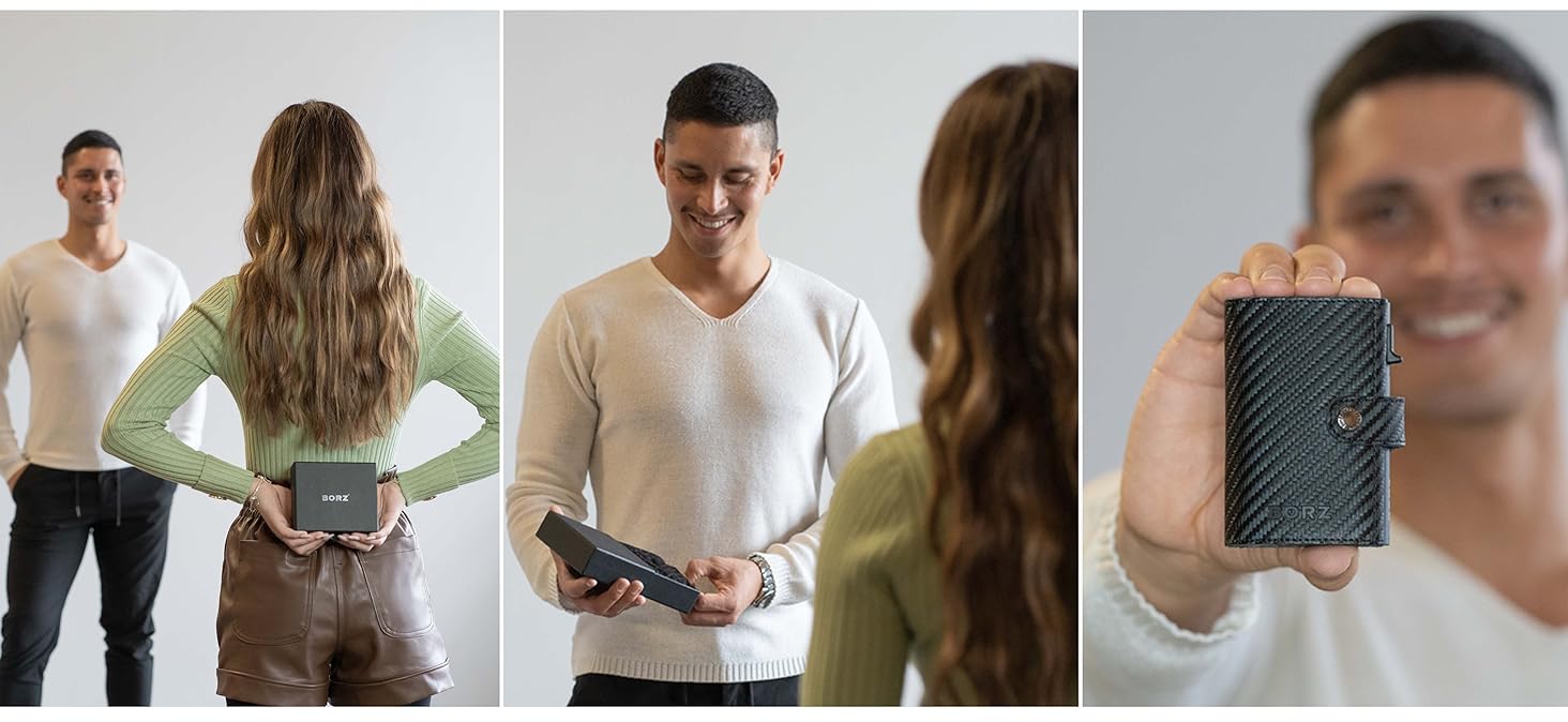 Стильне шкіряне портмоне MAXUS MAGNETIC 2 з відділенням для монет та AirTag, RFID захистом, для карток та грошей, синього кольору