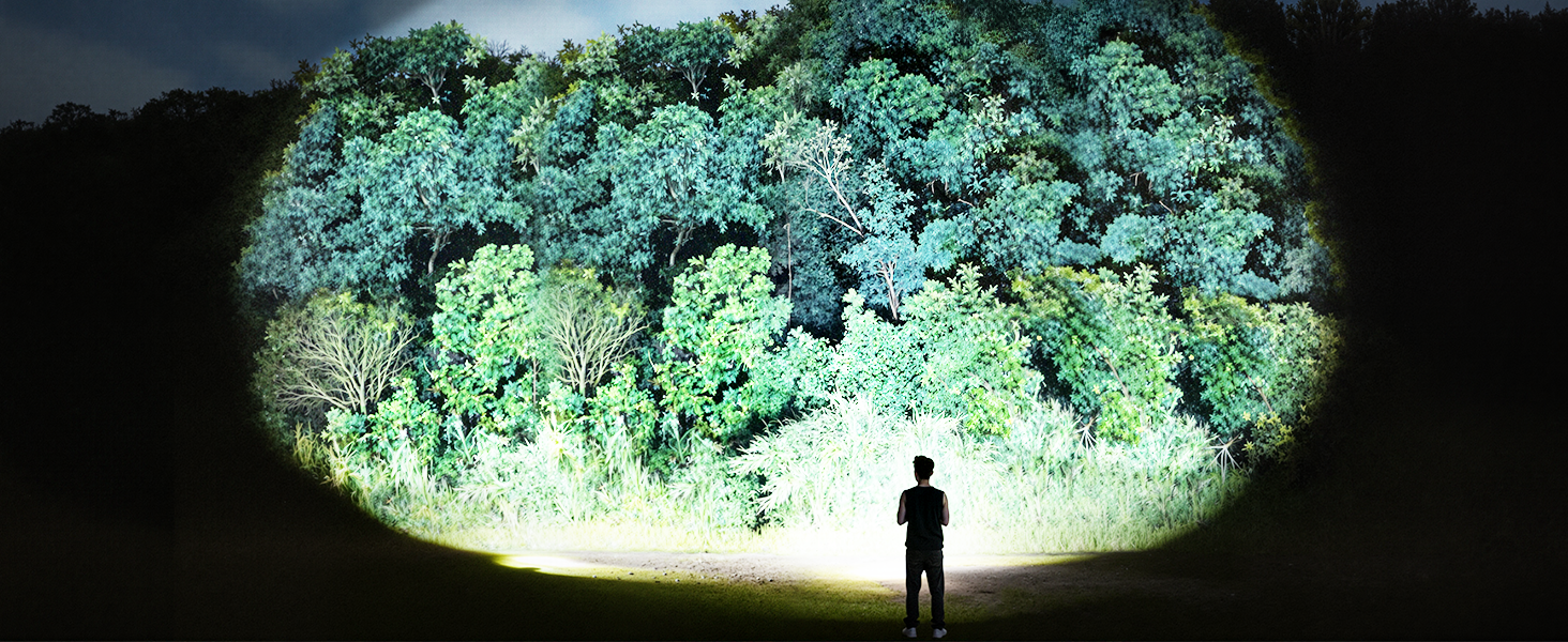 LED ліхтарик XHP70.2 на 1000000 люменів, перезаряджається, з зумом, 5 режимів, водонепроникний IP67, для кемпінгу, туризму, надзвичайних ситуацій SR5000S