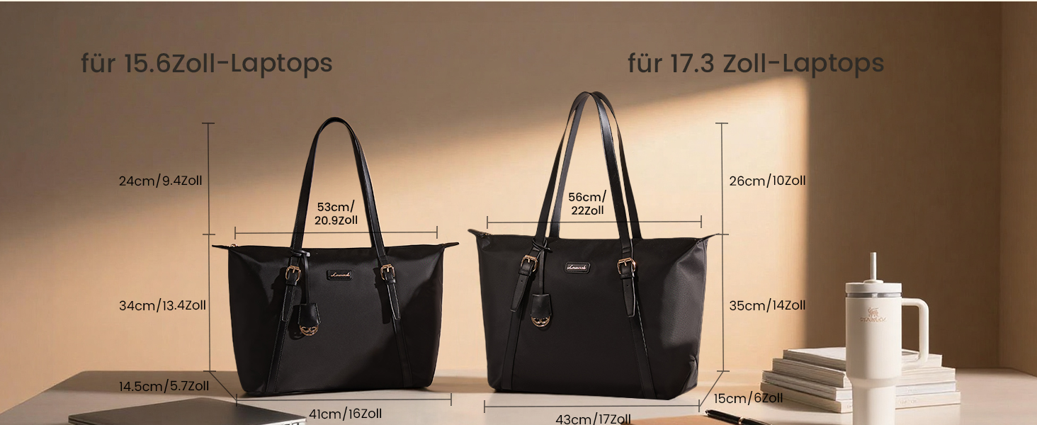 Сумка для ноутбука LOVEVOOK жіноча велика шопер для роботи, університету, школи (15.6 дюймів, синя)