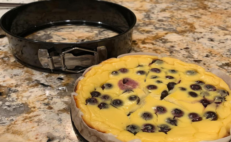 Набір форм для випічки (6 шт.) - круглі, знімний дно, антипригарне покриття, для тортів та пирогів