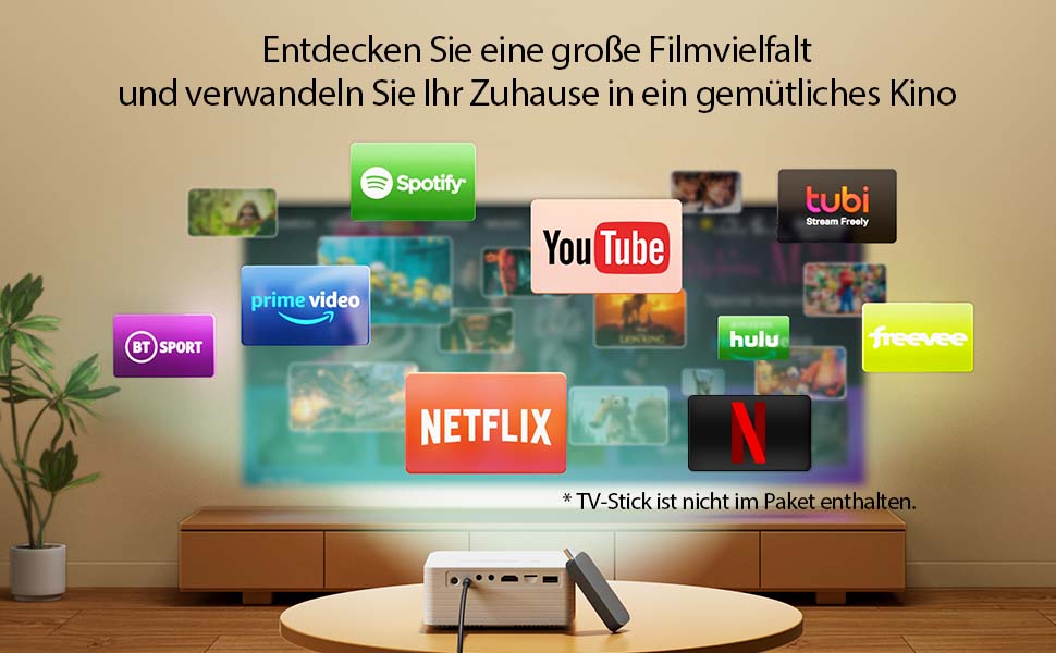 Міні проектор YOTON Y3 Beamer Klein: 1080P, 15000 люмен, для домашнього кінотеатру, HDMI/USB/Phone/PS5, Zoom, ідеальний для дітей (чорний)