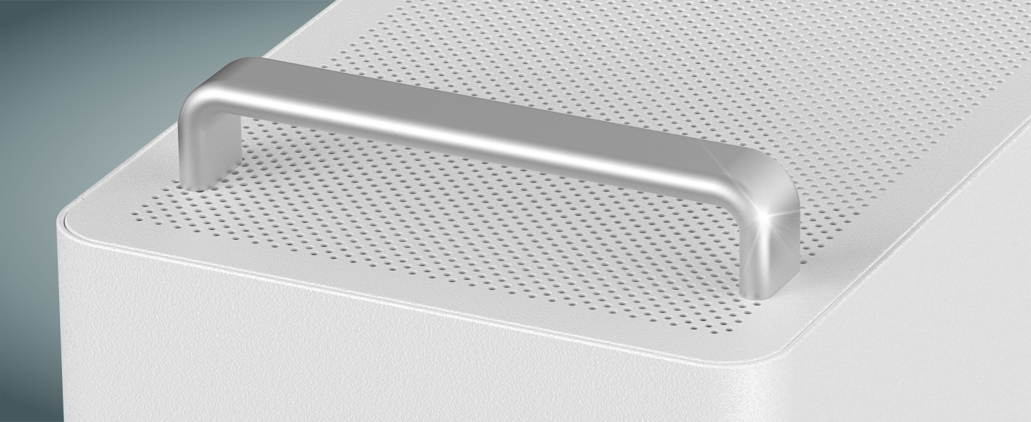 NEWWAY NC1 - Міні-ПК Tower у корпусі з металевою сіткою (білий) - Mini-ITX, Micro-ATX, ITX, USB Type-C, 9MM вентилятор