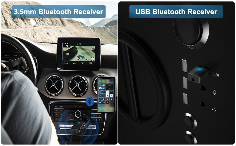 Isobel Bluetooth Передавач/Приймач 2-в-1: Bluetooth Адаптер 5.0 з низькою затримкою для TV/PC/Laptop. Підтримка Optical, Toslink, RCA, 3.5mm AUX. Dual Link (USB)