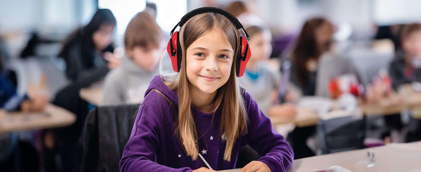 Навушники захисні Vanderfields Premium для дітей 3-12 років - рожевий, шумопоглинання 33.2 dB