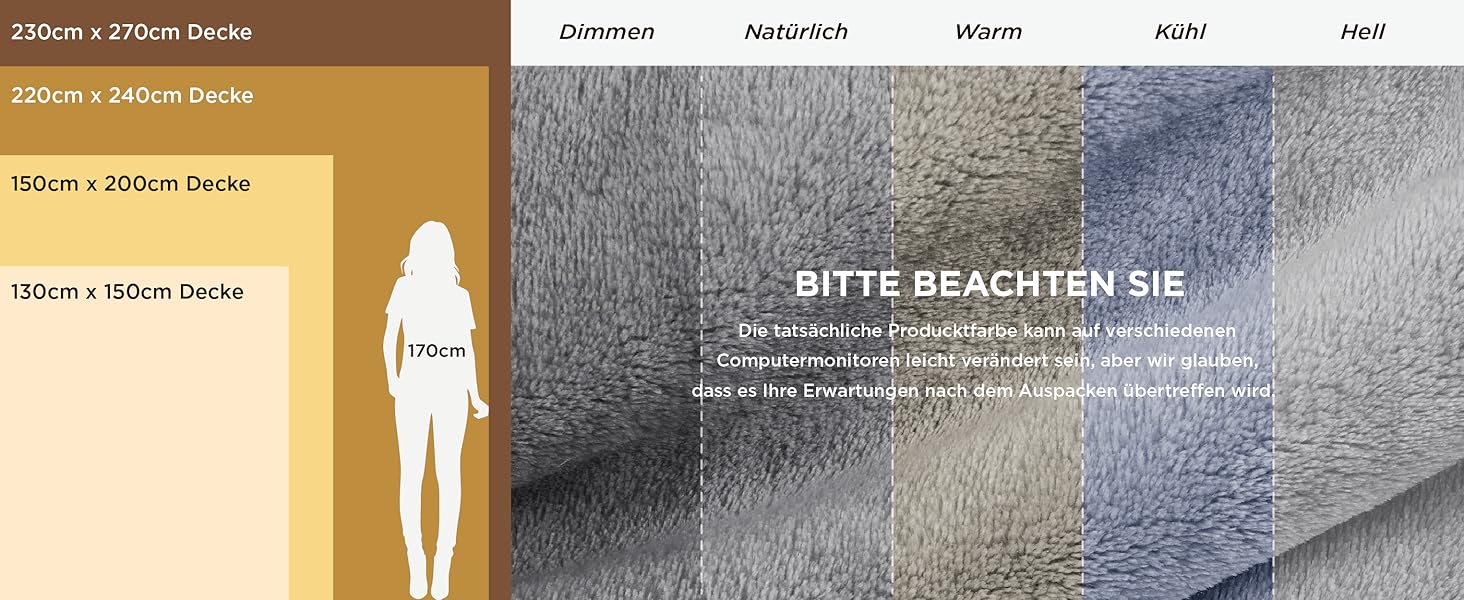 BEDSURE Флаєцева ковдра - тепла зимова ковдра, велика, 220x240 см, сіра. Ковдра для дивана, плед, тепла та м'яка ковдра для дому.