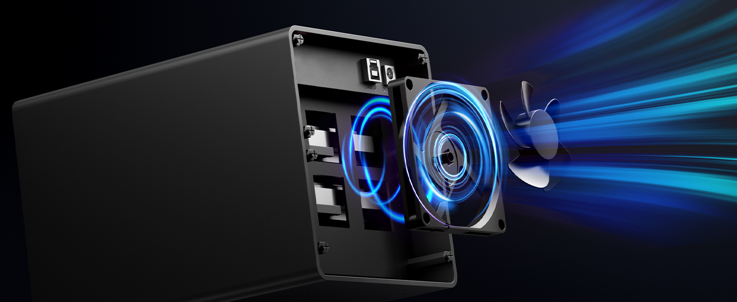 Зовнішній HDD-корпус на 4 слоти для 2.5/3.5