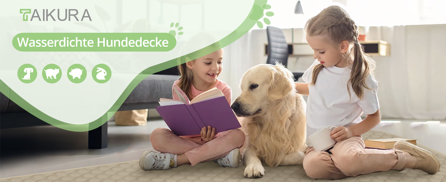 Водонепроникний килимок для собак, килимок для котів, антиковзкий, міцний, для захисту дивану, ліжка, автокрісла, можна прати в пральній машині (172 x 208 см, Хакі, M (137x208 см))