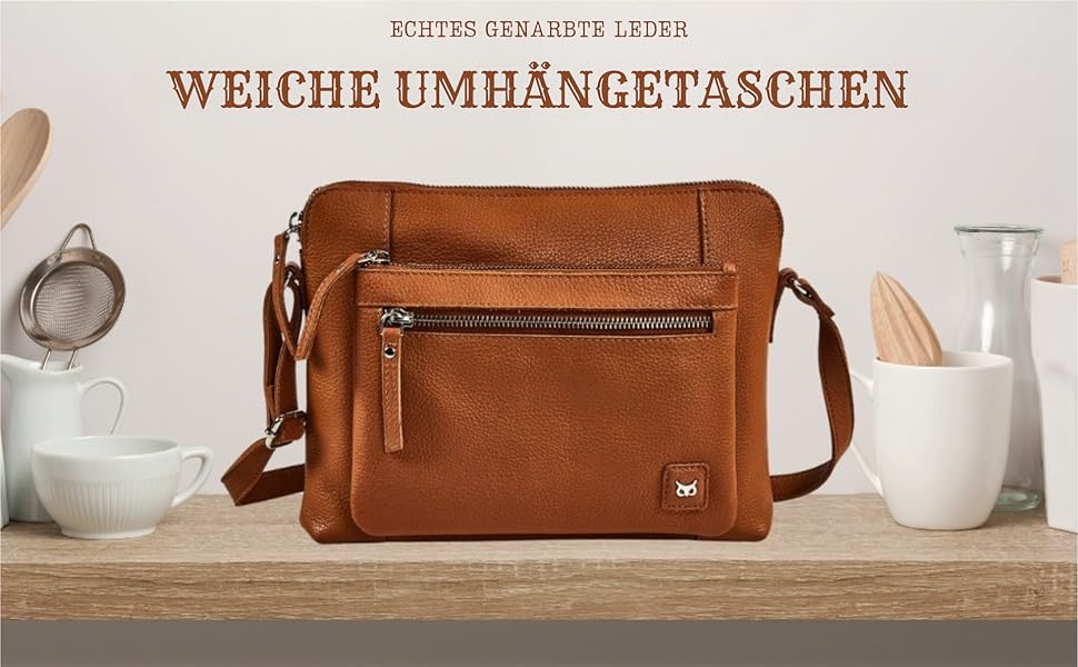 Сумка через плече Wise Owl з натуральної шкіри: жіноча та чоловіча, маленька сумка-кросбоді, 5 відділень, колір сапфіровий блакитний, шкіра наппа