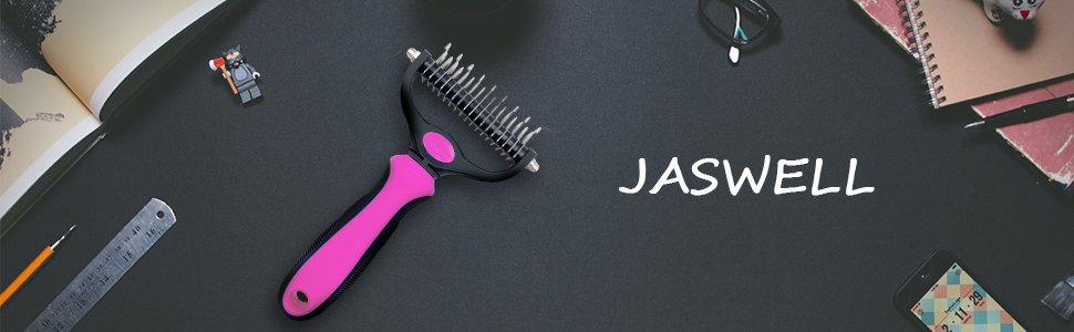 Щітка для видалення підшерстка для собак та котів середньої та довгої шерсті. Щітка проти ковтунів та підшерстка, блакитна (рожева)