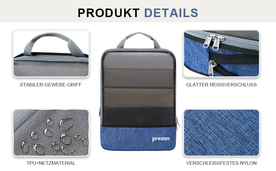 Набір компресійних органайзерів для подорожей (4 шт, чорний)