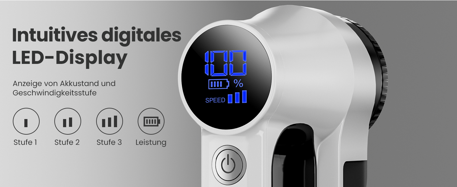 Машинка для видалення катишків CuieTuee з LED та USB-зарядкою, 3 швидкості, 2000mAh, для одягу, білий