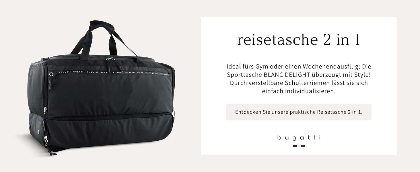 Сумка Bugatti Blanc Delight Mini Crossbody чорного кольору - унісекс, на плече, міні