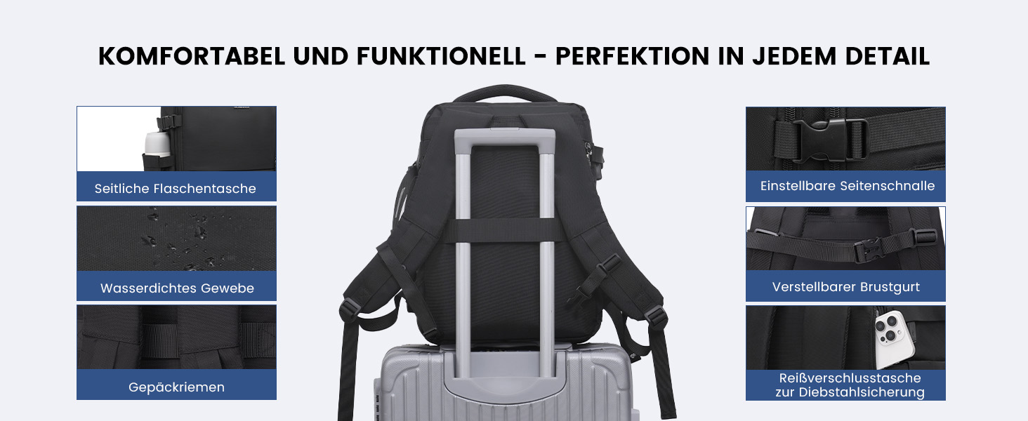 Рюкзак LOVEVOOK для жінок, ручна поклажа, 40x30x20 см, 24л, для ноутбука 14 дюймів, для подорожей, бізнес-рюкзак, бежевий