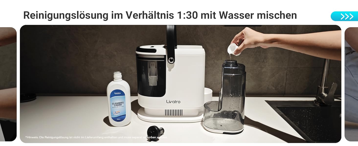 Апарат для чищення м'яких меблів та килимів: волого-пилосос 15 kPa, бак 1.6 л, компактний пароочисник, самоочищення, для дому та авто